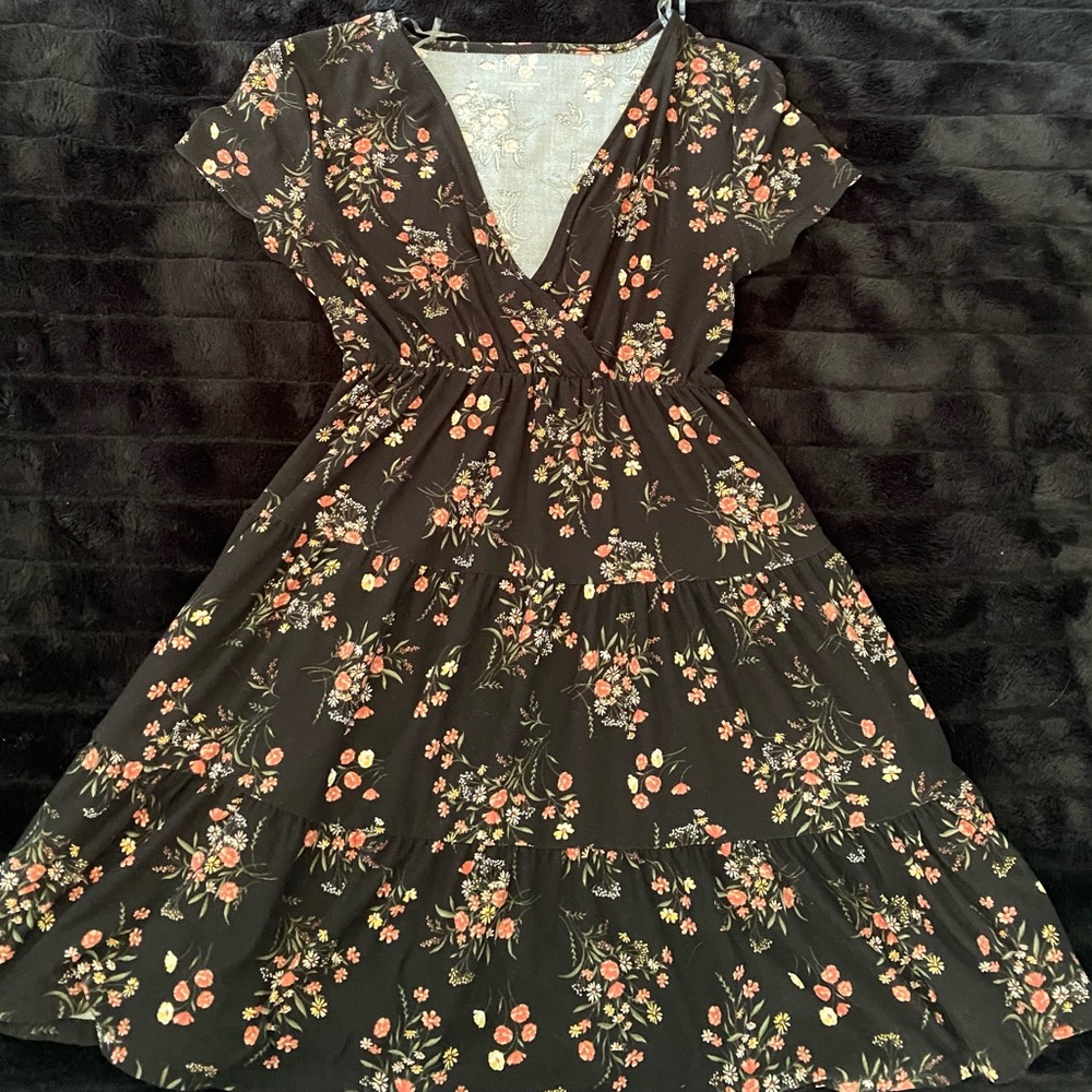 Floral V-Neck Dress